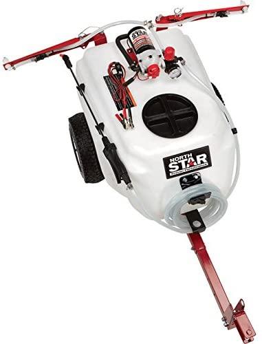 NorthStar 21-Gallon Tow-Behind Trailer Sprayer, 2.2 GPM, 12V, Boom Broadcast & Spot Sprayer