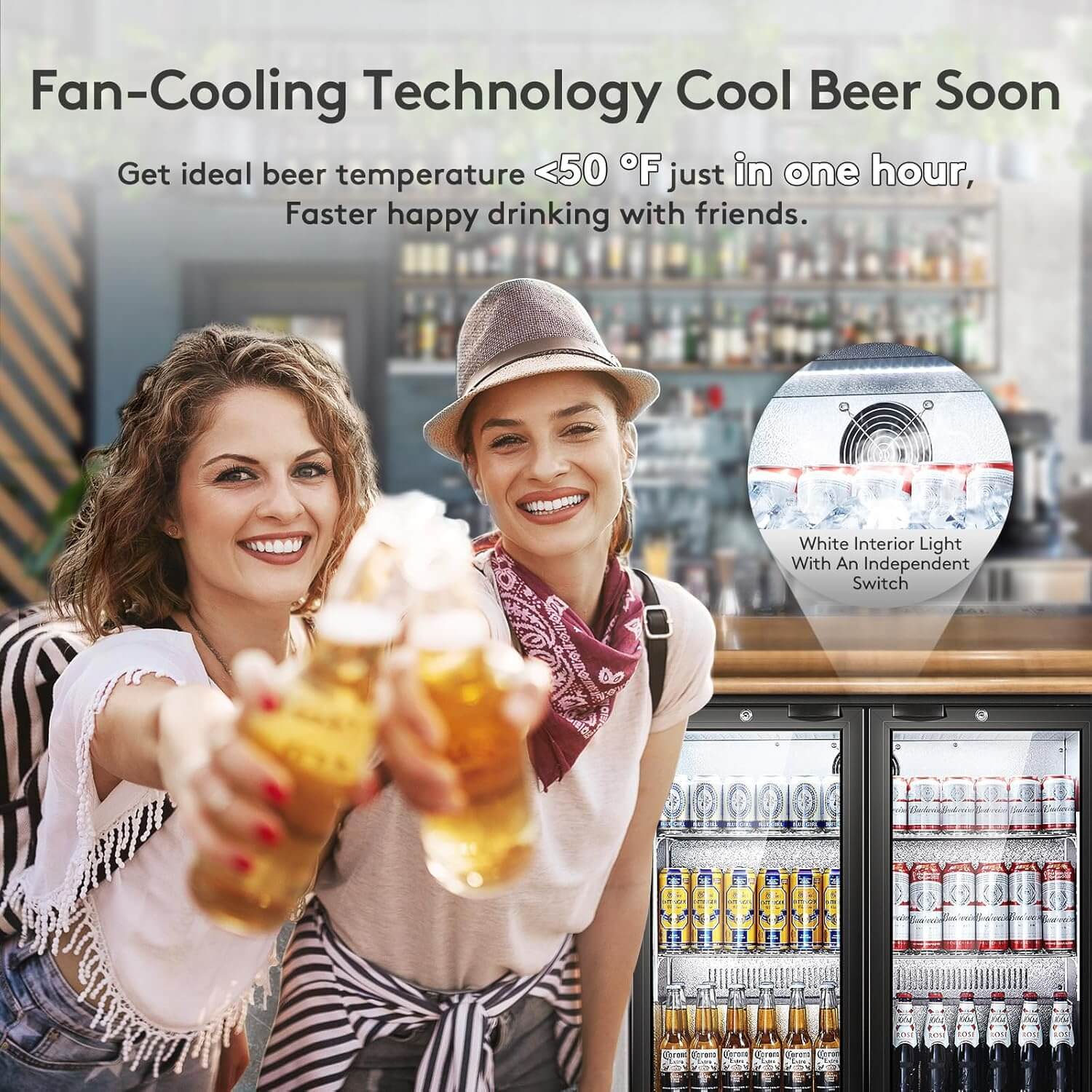 Under Counter Back Bar Refrigerator 7.4 Cu.Ft