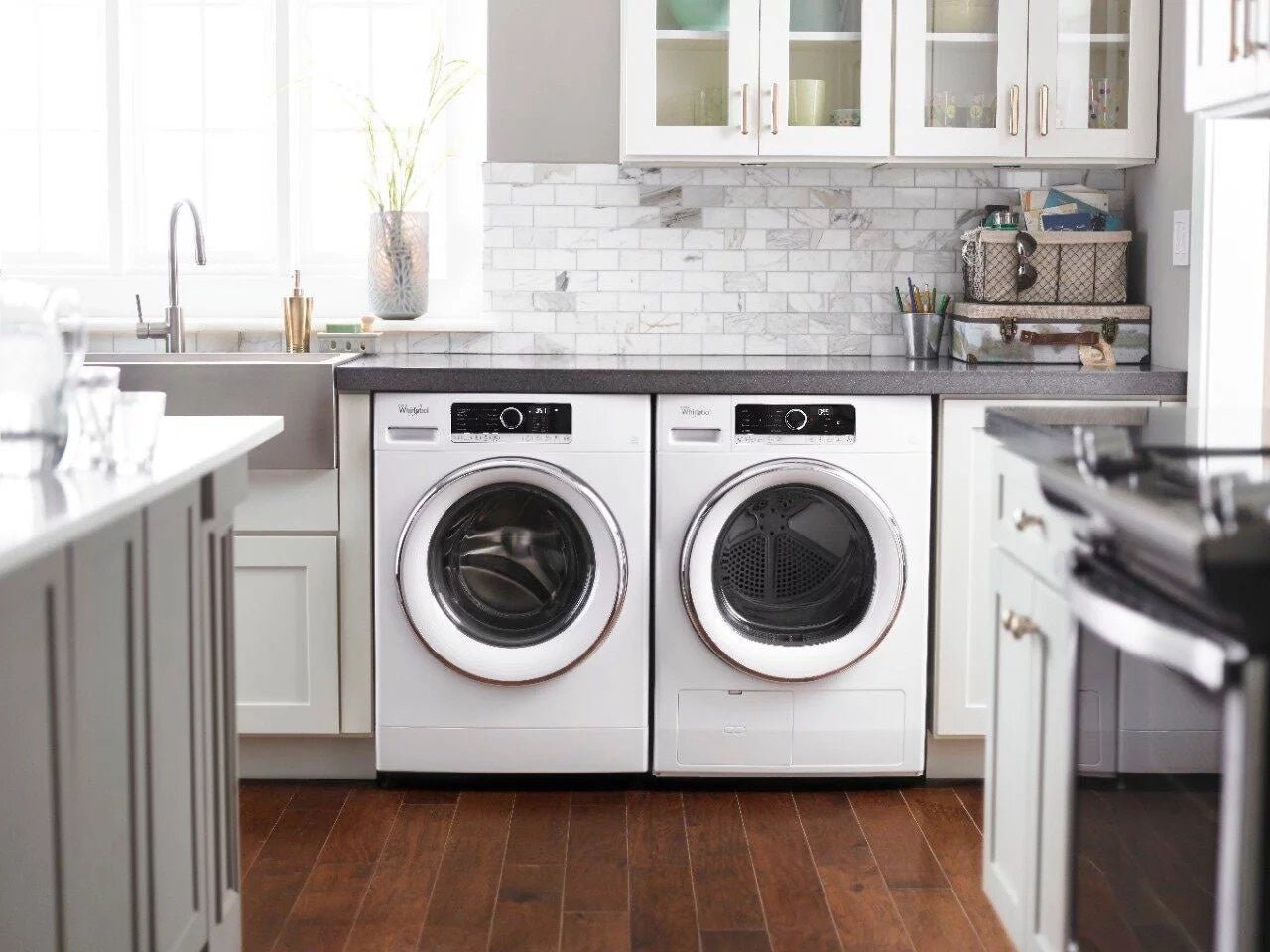 Whirlpool �C 2.3 Cu. Ft. High Efficiency Stackable Front Load Washer with Detergent Dosing Aid �C White