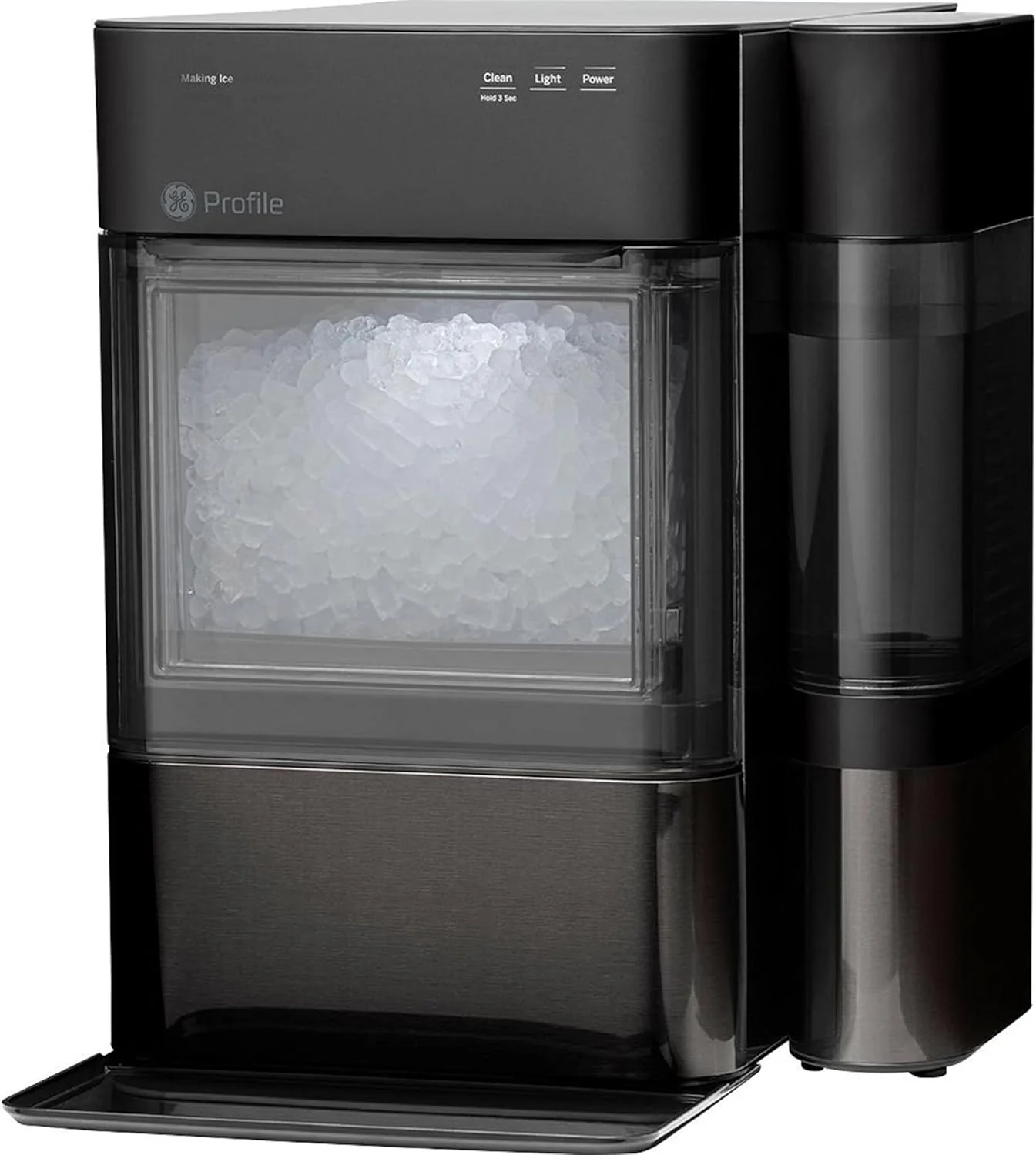 Opal 2.0 with 0.75 Gallon Tank, Chewable Crunchable Countertop Nugget Ice Maker, Scoop included, 38 lbs in 24 hours, Pellet Ice Machine with WiFi & Smart Connected, Stainless Steel