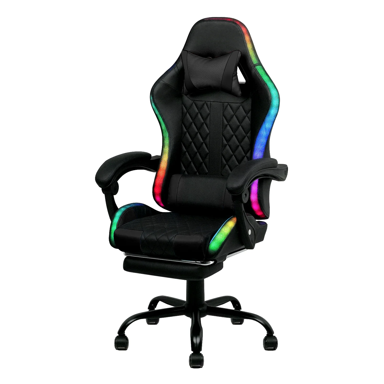 Gaming Chair 12 RGB LED Massage Chair