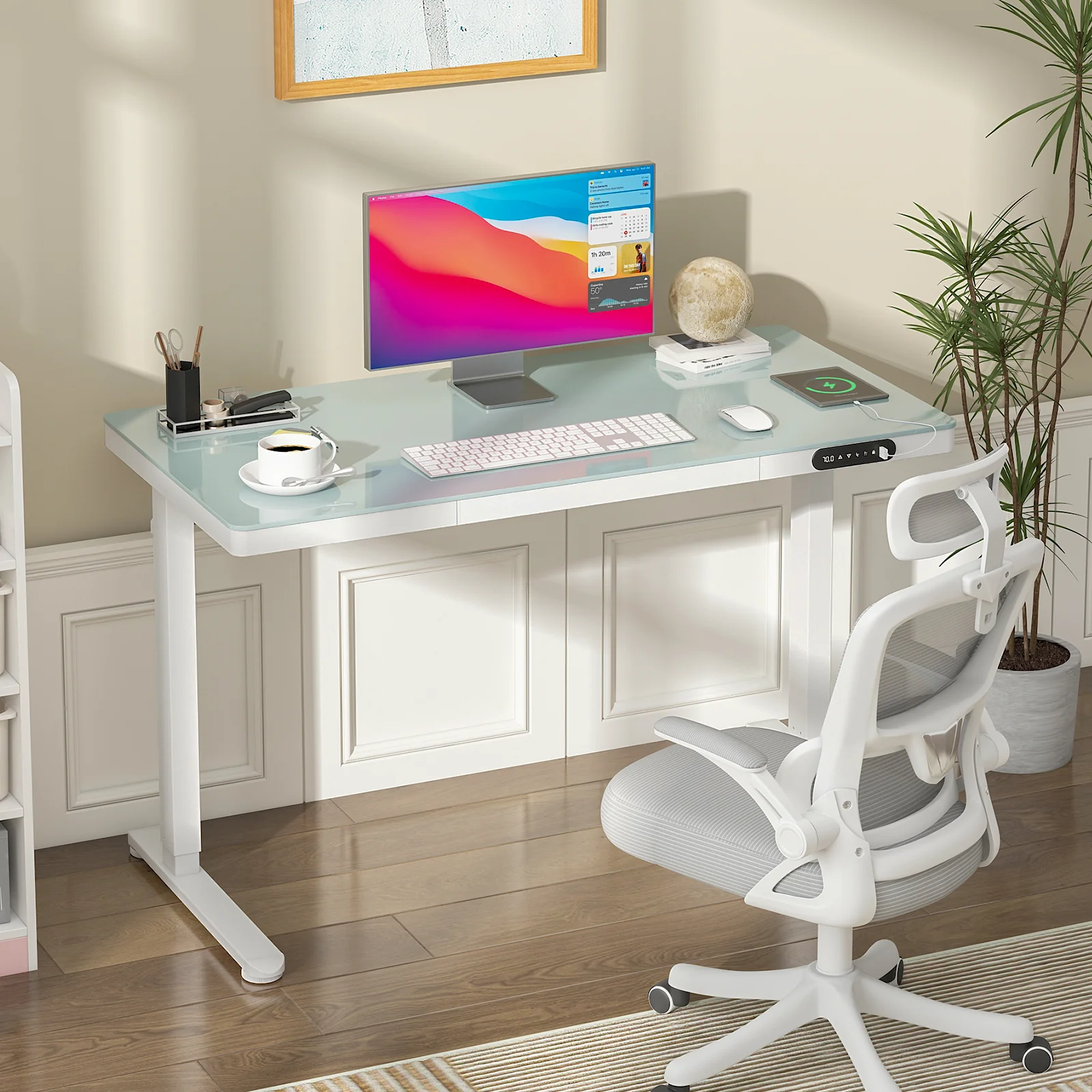 Electric Standing Desk with Drawer