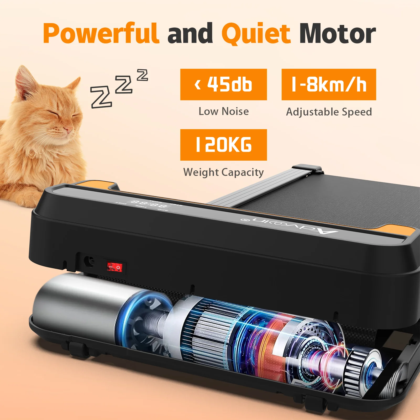 Walking Pad Manual Incline Treadmill