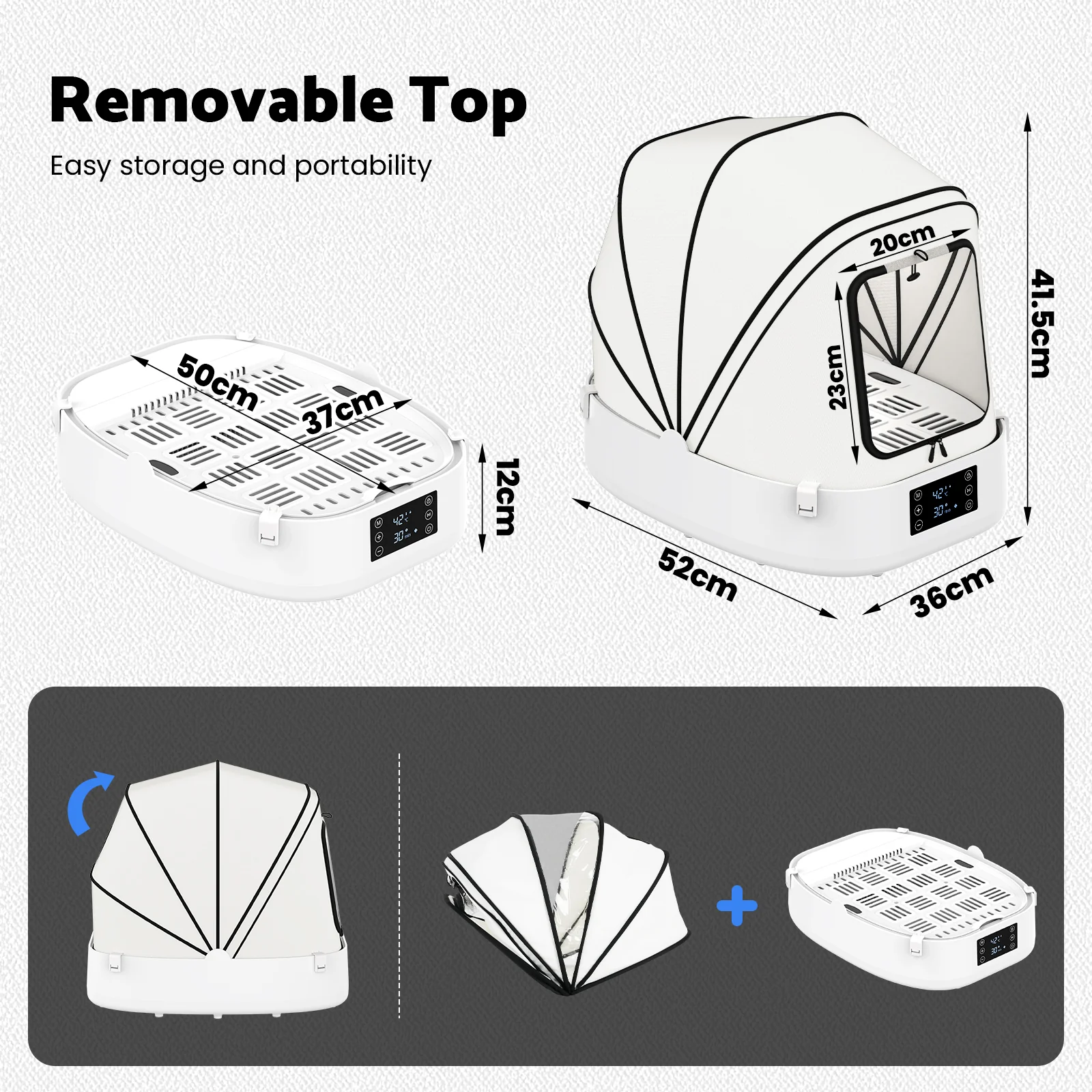 Foldable Automatic Pet Hair Dryer Box
