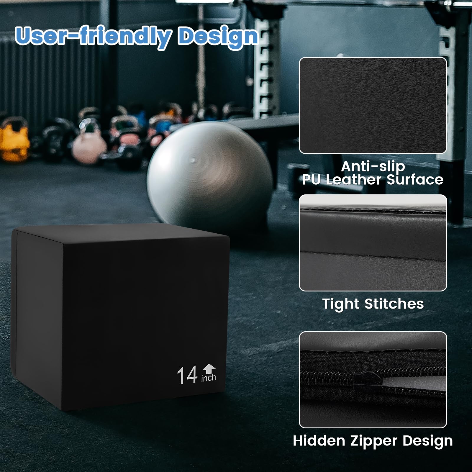 3 in 1 High Density Foam Plyometric Jump Box