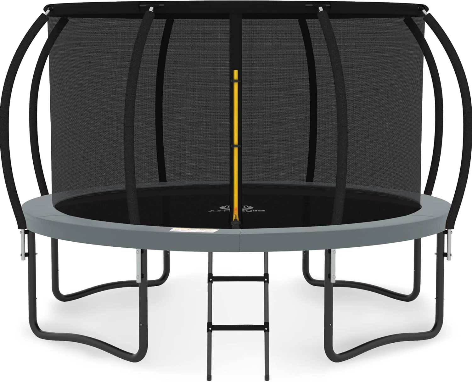 JUMPZYLLA Trampoline 8FT 10FT 12FT 14FT 15FT 16FT Trampoline with Enclosure - Recreational Trampolines with Ladder and AntiRust Coating, ASTM Approval Outdoor Trampoline for Kids