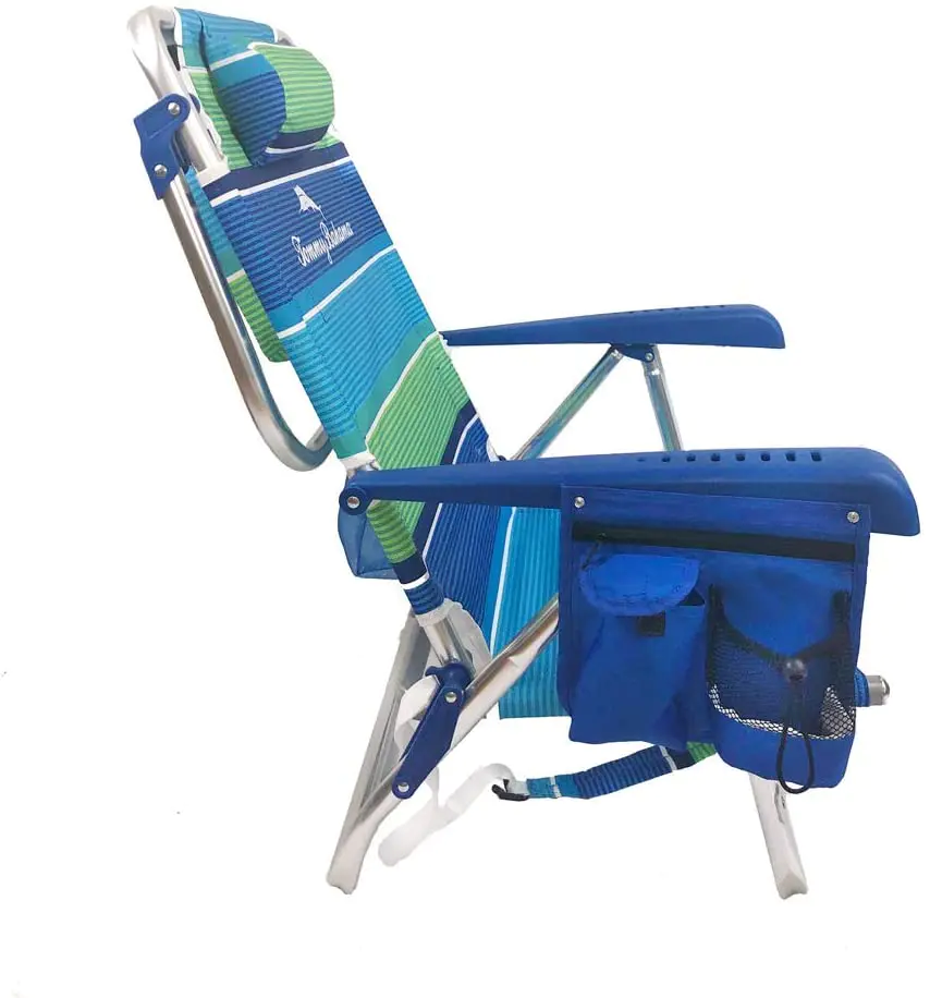 2019 2 Backpack Beach Chairs with Storage Pouch and Towel Bar