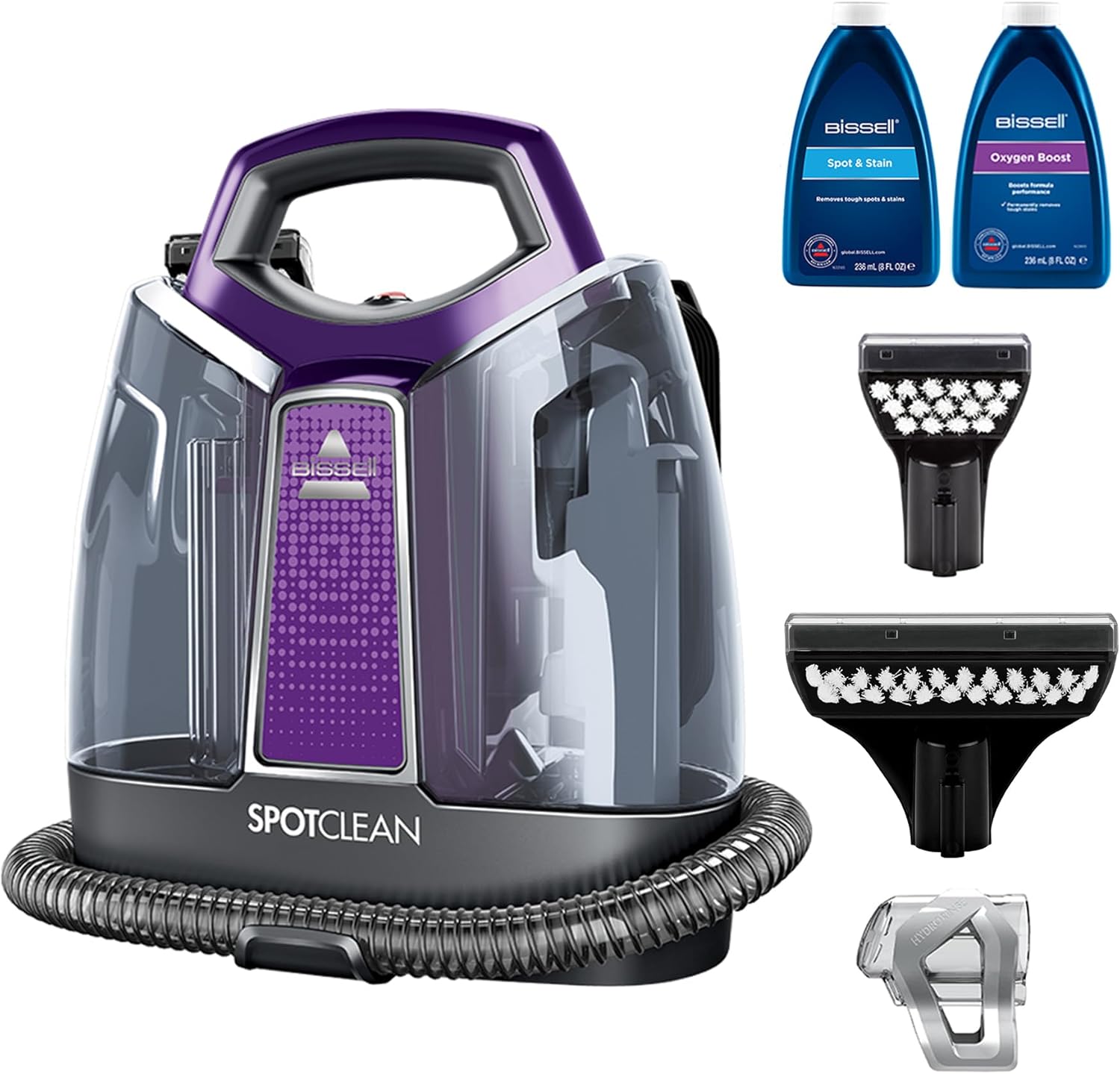 BISSELL SpotClean 36984 | Portable Carpet & Upholstery Spot Cleaner, Powerful 330w Motor, Specialised Formulas & Tools for Tough Stains, Pet Messes & Odour Removal