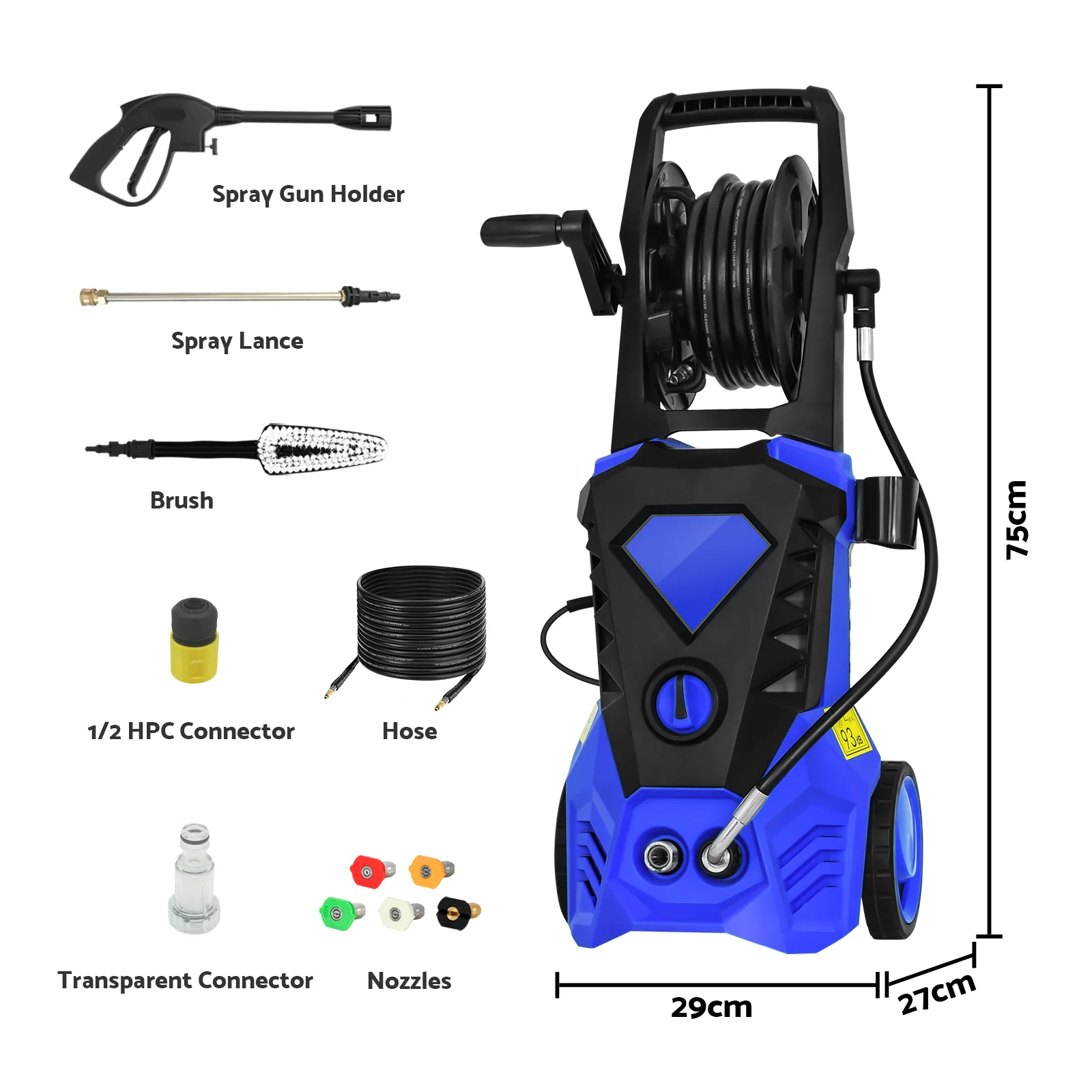 2500W 4000PSI Electric High Pressure Washer
