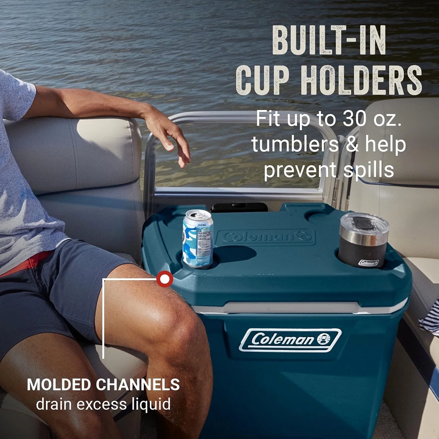 Coleman Classic Series Insulated Portable Wheeled Cooler, Leak-Resistant Outdoor Hard Cooler Keeps Ice up to 5 Days, 100-Quart