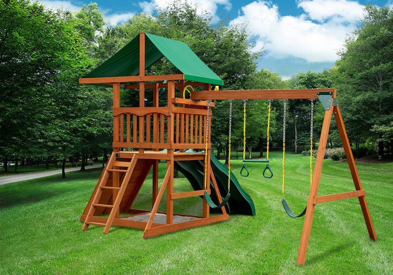 Outing w/ Dual Slides Swing Set