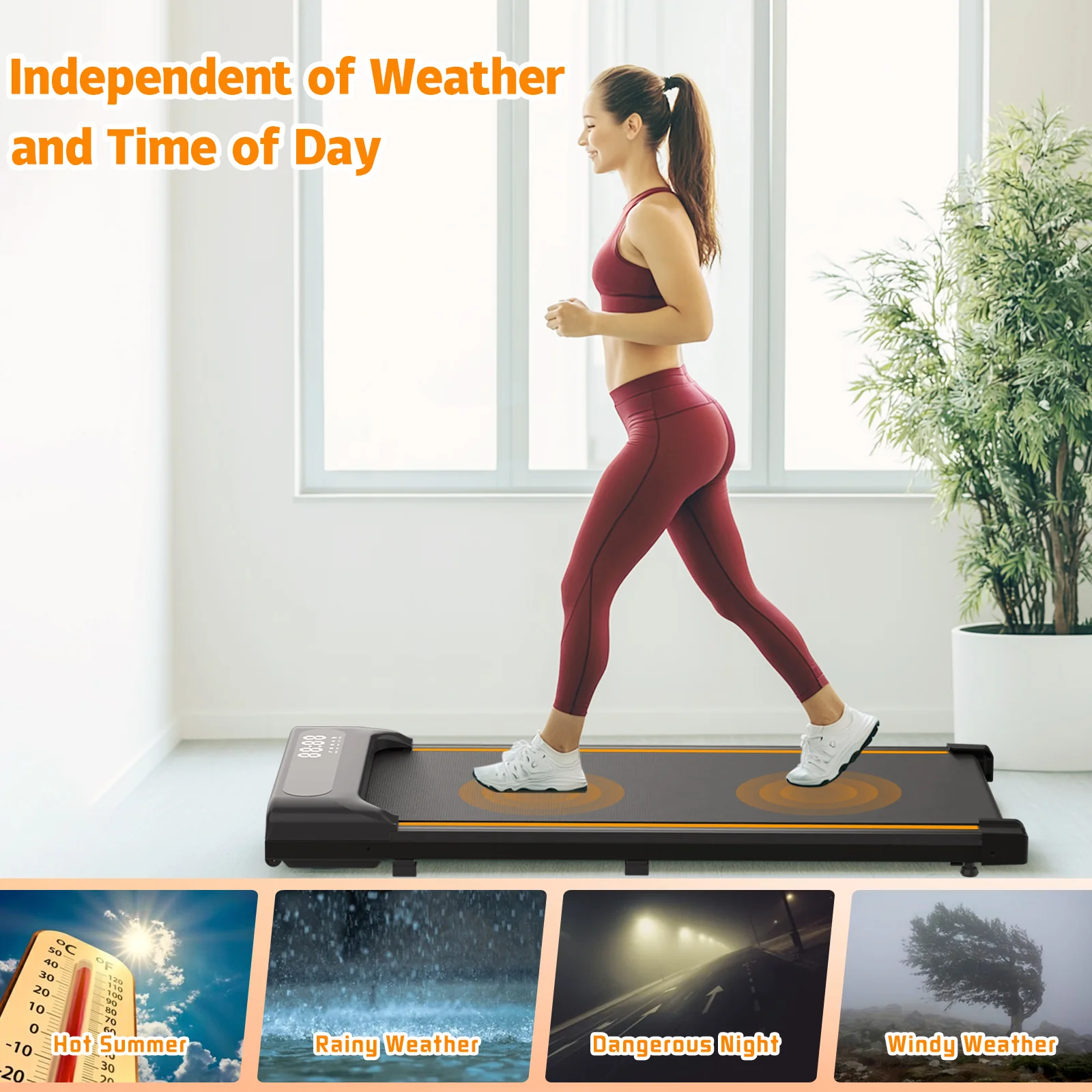 Walking Pad Under Desk Treadmill for Home