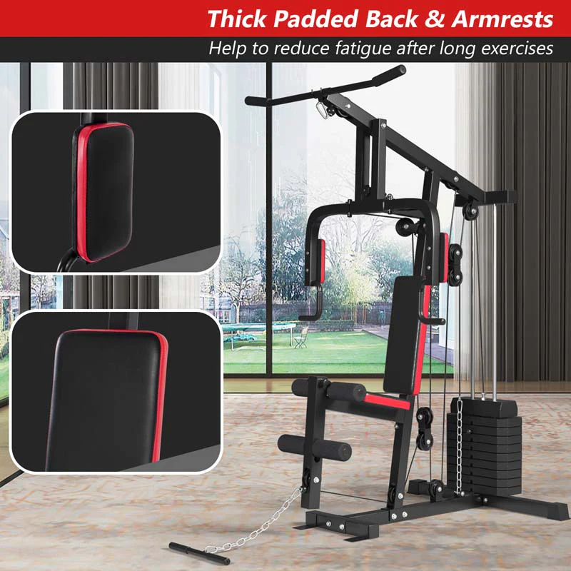 Multifunctional Cross Trainer Exercise Workout Equipment Fitness Weight Strength Training Machine Home Gym System