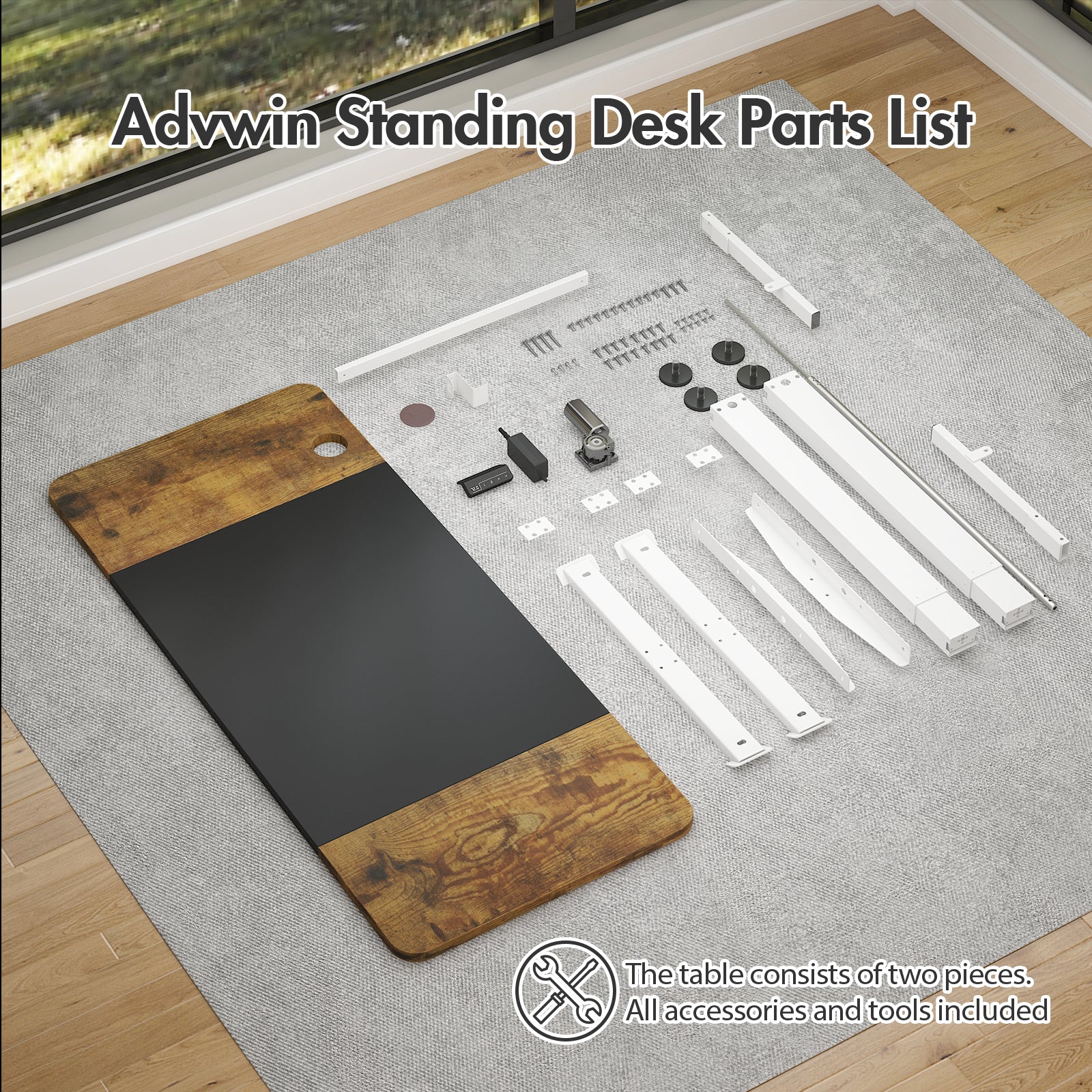 Electric Standing Desk with Memory Lifting 140cm