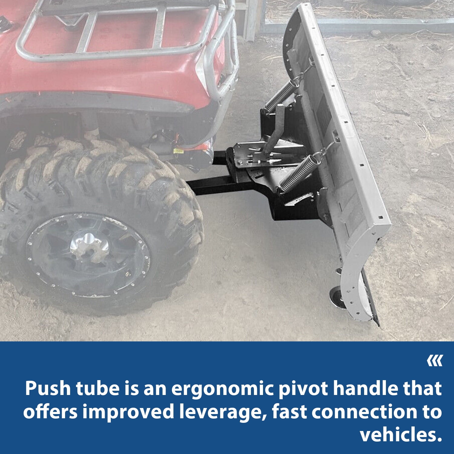 Kojem Universal Snow Plow Kit 48��� Steel Blade for ATV Honda Kawasaki Polaris Yamaha