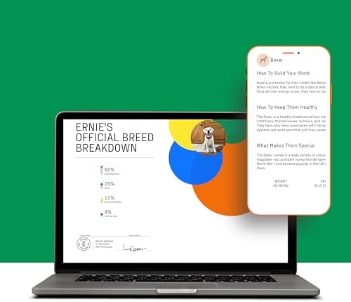 Dna My Dog Essential Test ?C Breed ID Test Mixed Breed Identification Personality Traits for Puppies to Adult Dogs Non-Invasive Cheek Swab