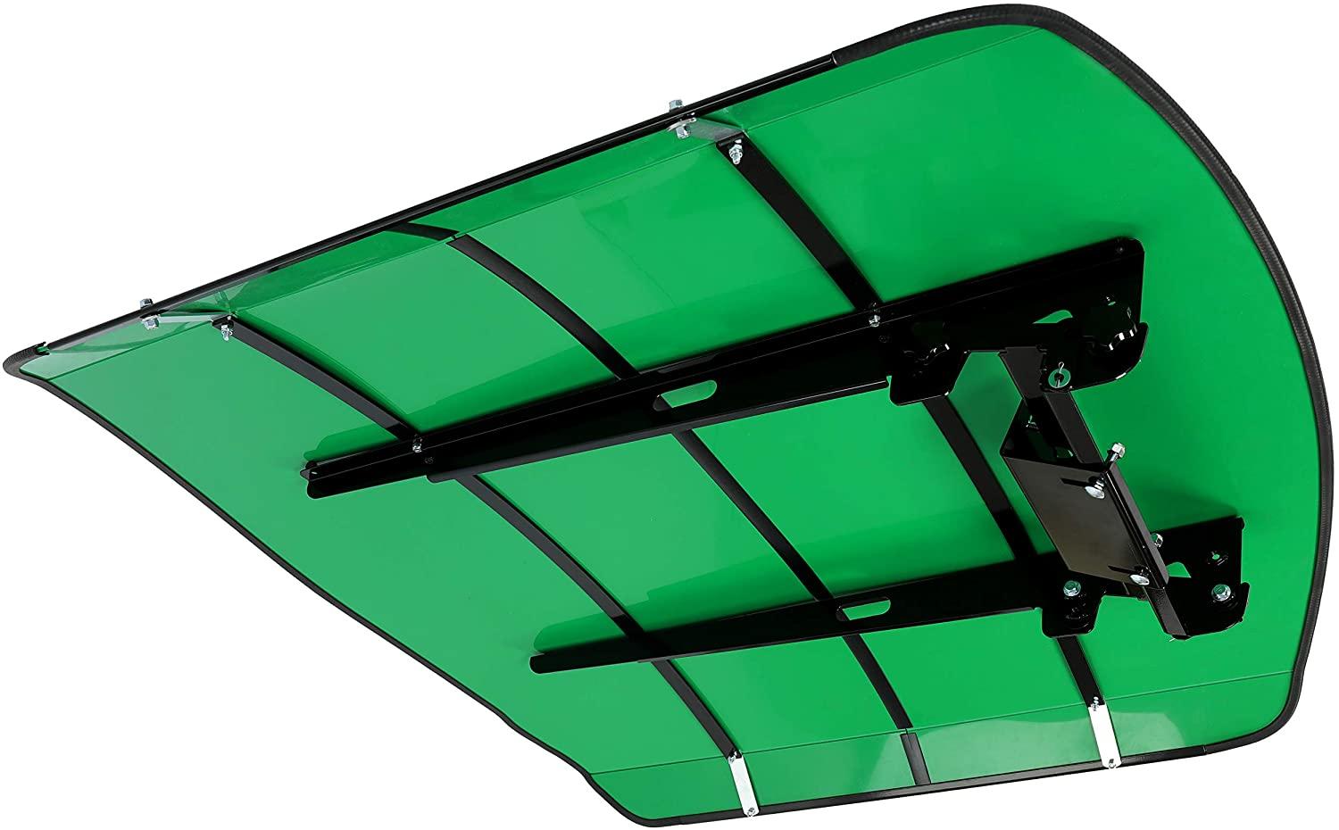 HECASA Green Tractor Canopy for ROPS Tractors, 48���x52���, Fits 2���x2��� or 2���x3��� ROPS, Easy Bolt-On Installation
