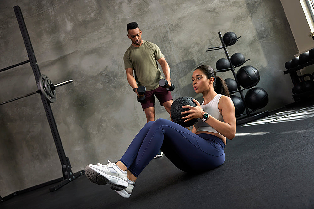 Garmin - v��voactive 5 GPS Smartwatch 42 mm Fiber-reinforced polymer - Metallic Navy Aluminum and Navy