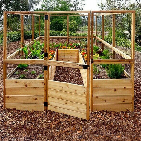 Deer Proof Cedar Complete Raised Garden Bed Kit ??8??x 8??x 20????
