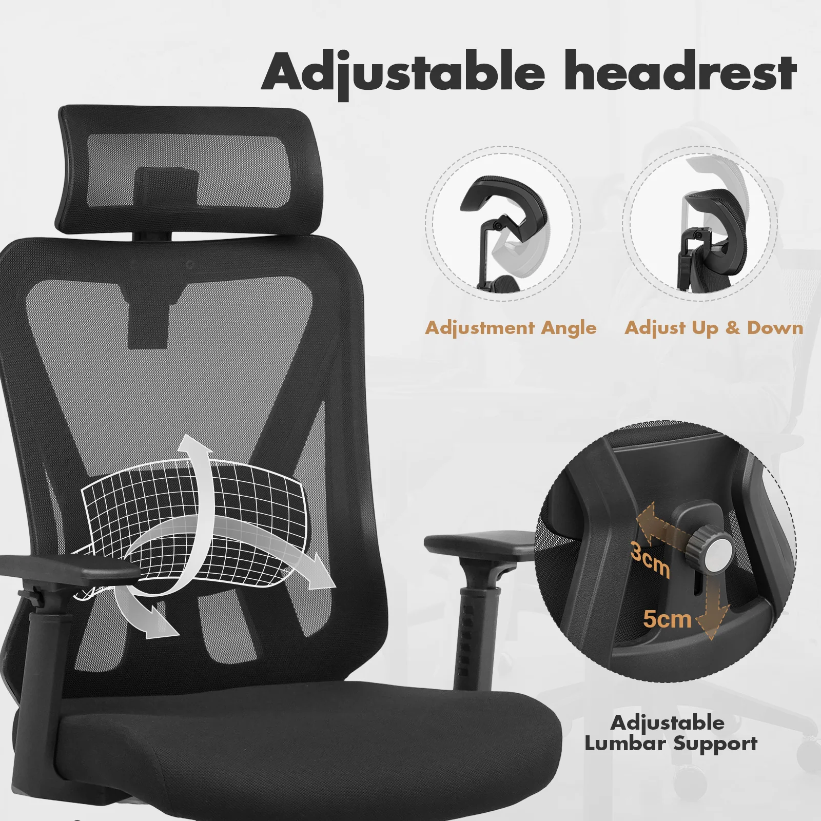 Ergonomic Office Chair Mesh High Back Desk Chair