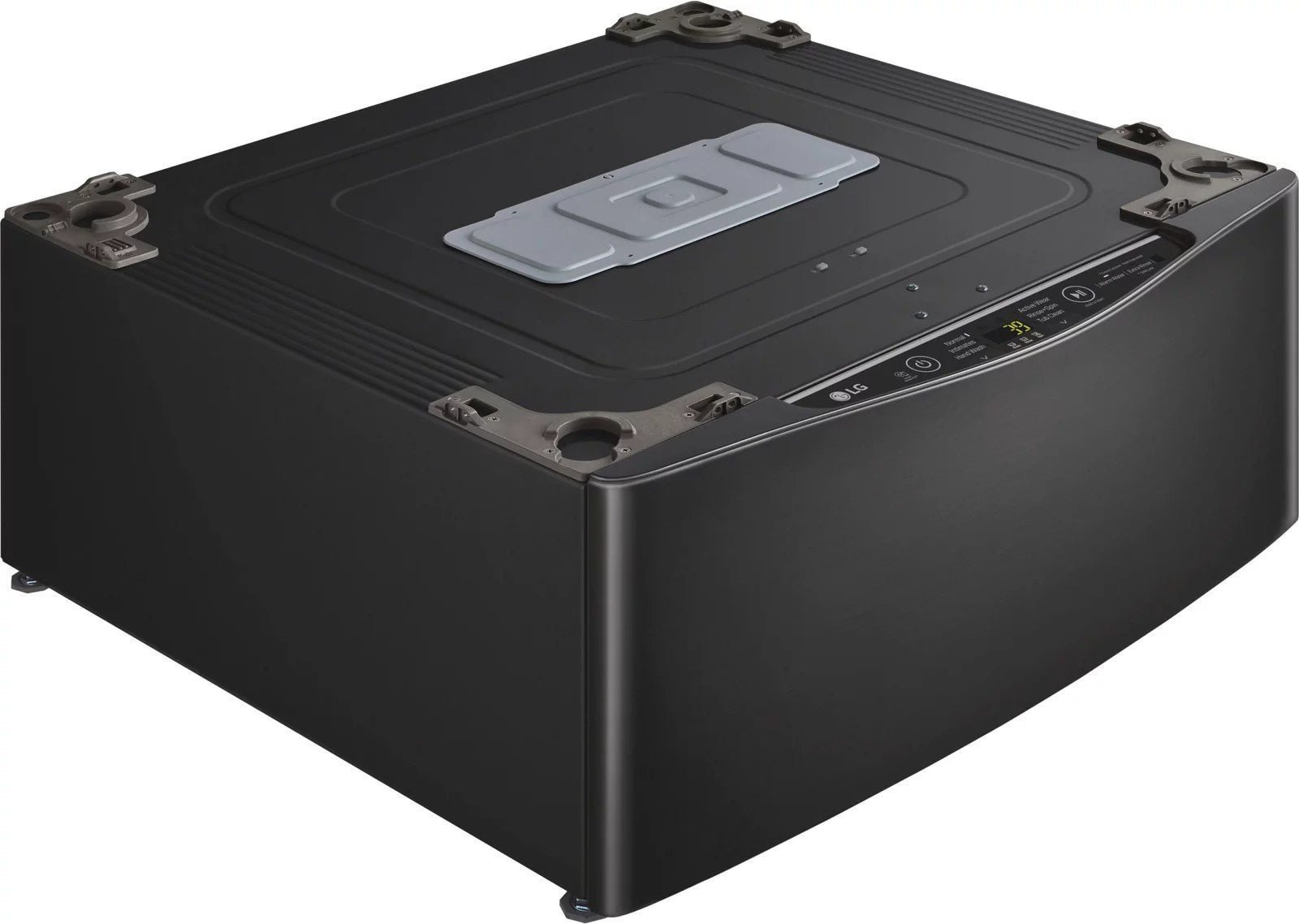 LG �C SideKick 1.0 Cu. Ft. High-Efficiency Smart Top Load Pedestal Washer with 3-Motion Technology �C Black steel