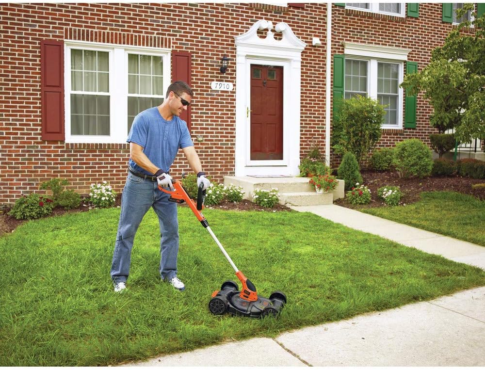 Combination String Trimmer, Lawn Mower, and Edger, Cordless 3-in-1