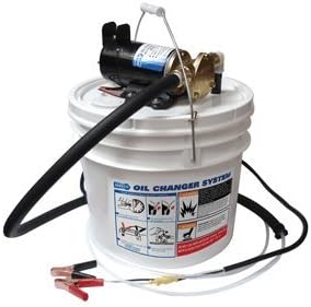 Marine Quick Oil Changer, Flexible Impeller Pump, Reversing Switch 3.5 Gallon, 12-Volt, Non CE, White