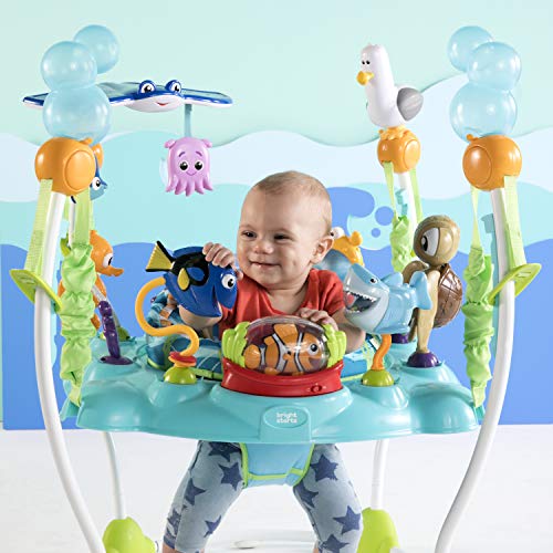 Bright Starts Disney Baby Finding Nemo Activity Center Jumper with Interactive Toys, 360�� Seat, Adjustable Positions