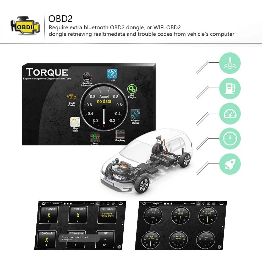 7 Inch Android Car Navigation Player + Wireless Carplay - 2 + 32G + Ahd Camera