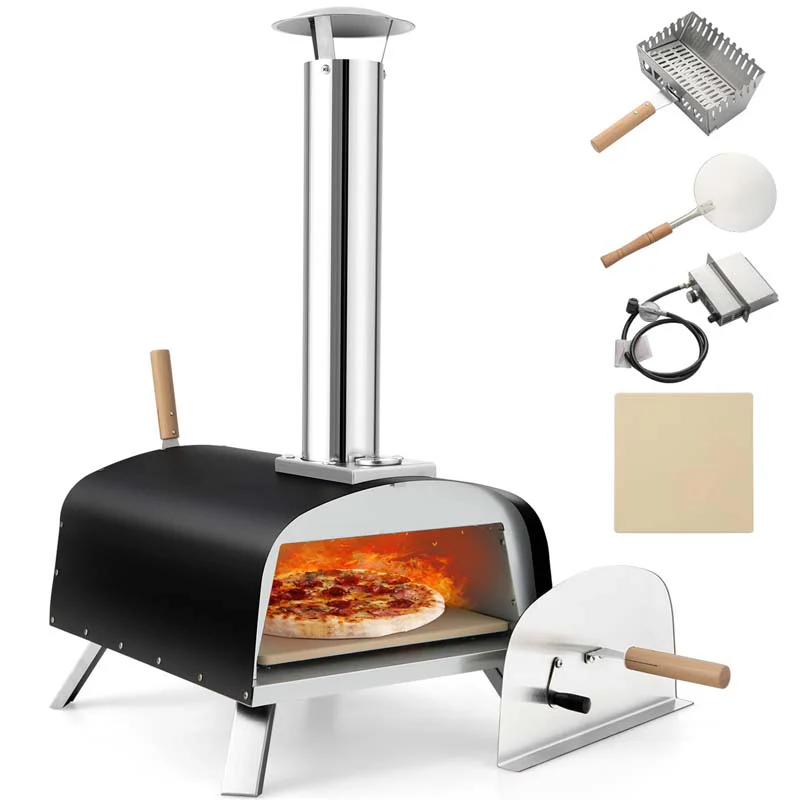Propane & Wood Fired Pizza Maker with 13