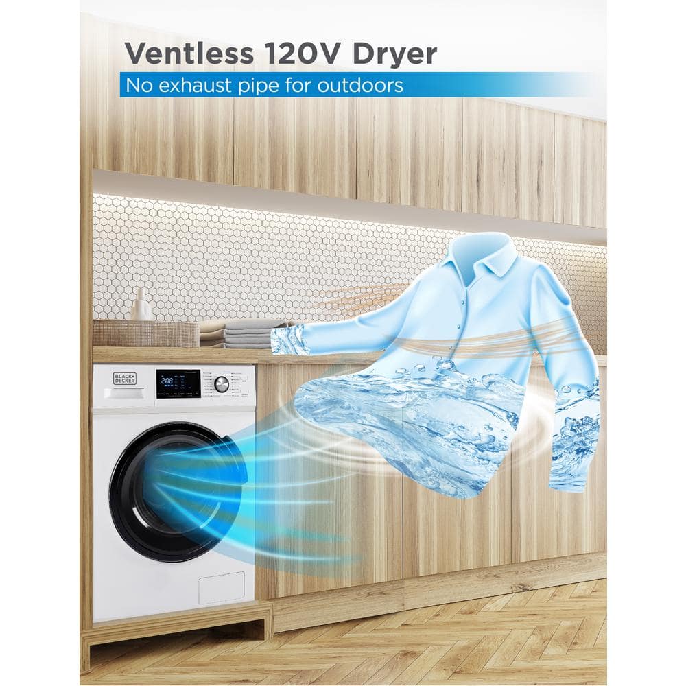 BLACK+DECKER 2.7 cu. ft. All-in-One Washer and Dryer Combo in White BCW27MW?? Last Day For Clearance