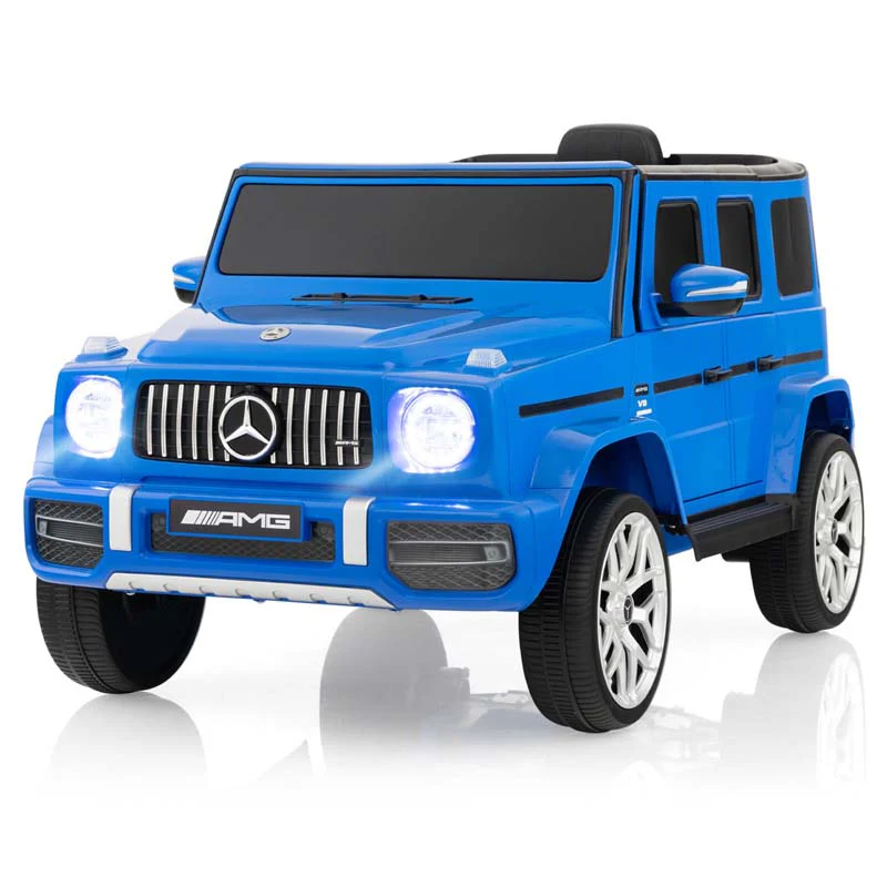 Licensed Mercedes-Benz G63 Kids Ride On Car, 12V Battery Powered Electric Toy Car with Spring Suspension