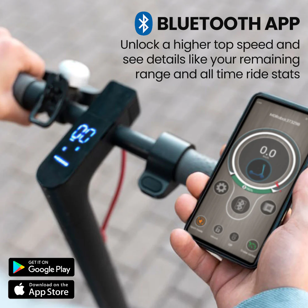 ALPHA Urban 10 Electric Scooter, 35km/h, Suspension, 35km Range, 10-Inch Wheels, Brushless Motor, Free APP, Motorised Commuter eScooter for Adults, Black