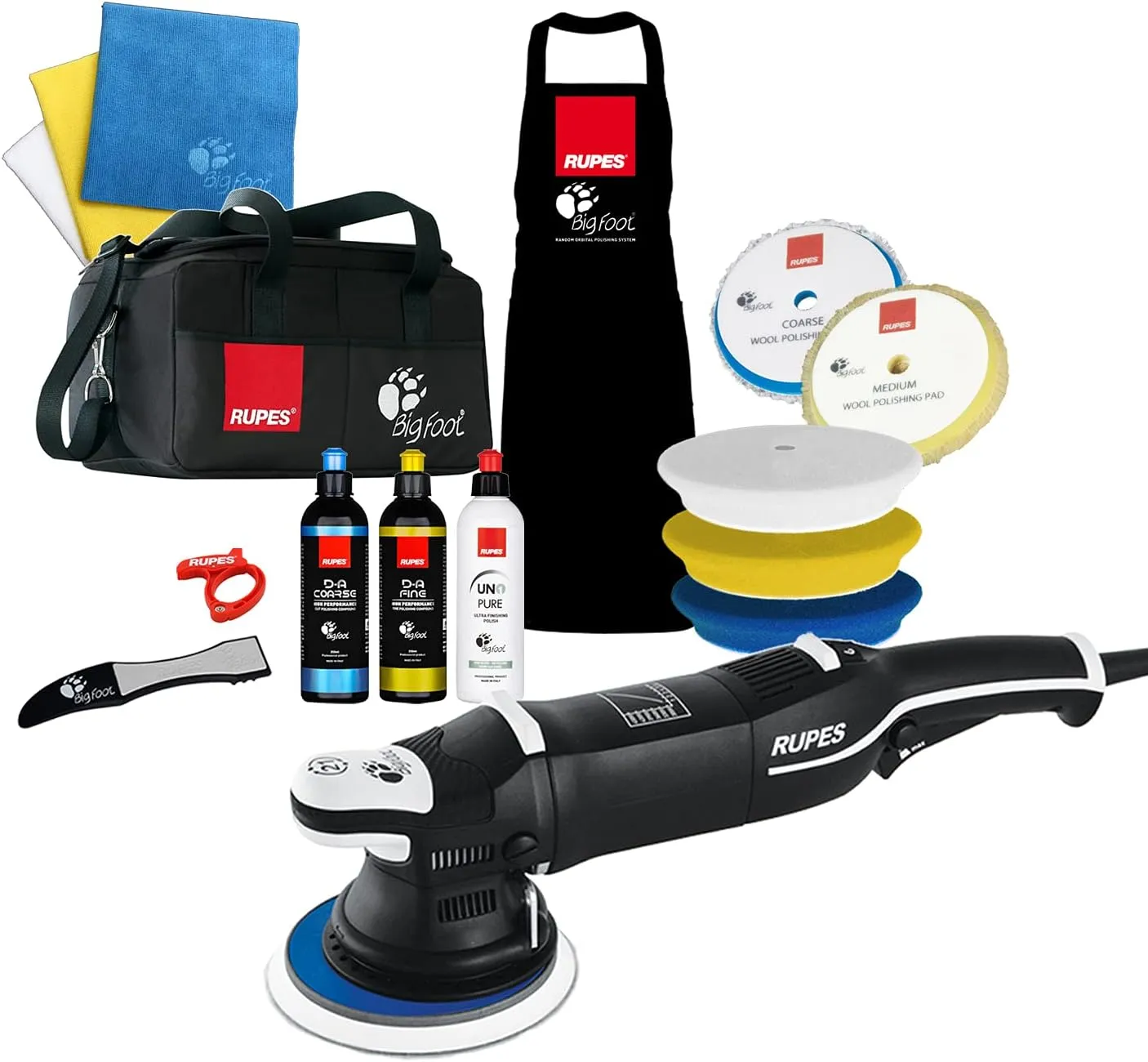 Buffer Polisher for Car Detailing, Orbital Cleaner, Car Cleaning Tool for Wash, Brush & Foam, Car Essential Accessory with Variable Speed (Single Tool)