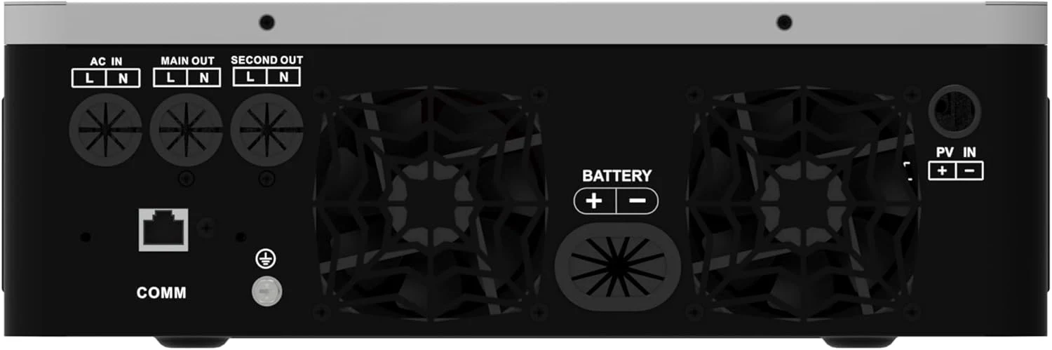 3600W Hybrid Pure Sine Wave Power Inverter with 120A MPPT Solar Charger .dc 24V to ac 110v 60HZ Solar Converter for Home,Car ��Cabin (DC24V(Range20V-30V) 3600VA)