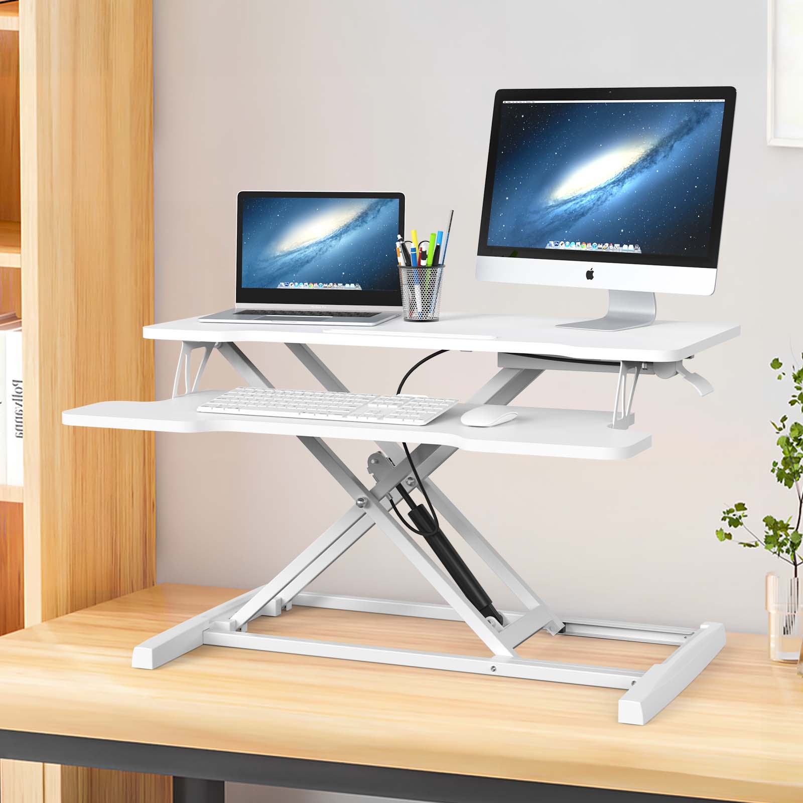 Standing Desk Height Adjustable White