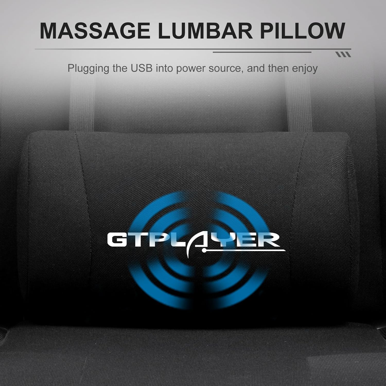 GTPLAYER Gaming Chair, Computer Chair with Footrest and Lumbar Support, Height Adjustable Game Chair with 360  -Swivel Seat and Headrest and for Office or Gaming (White)