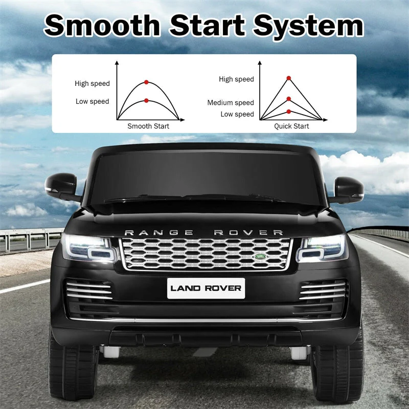 2-Seater Land Rover Licensed Kids Ride On Car 24V Battery Powered Electric Riding Toy Truck with 4WD Remote