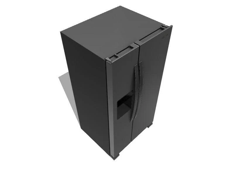 36-Inch Wide Side-By-Side Refrigerator - 24 Cu. ft. Stainless Steel