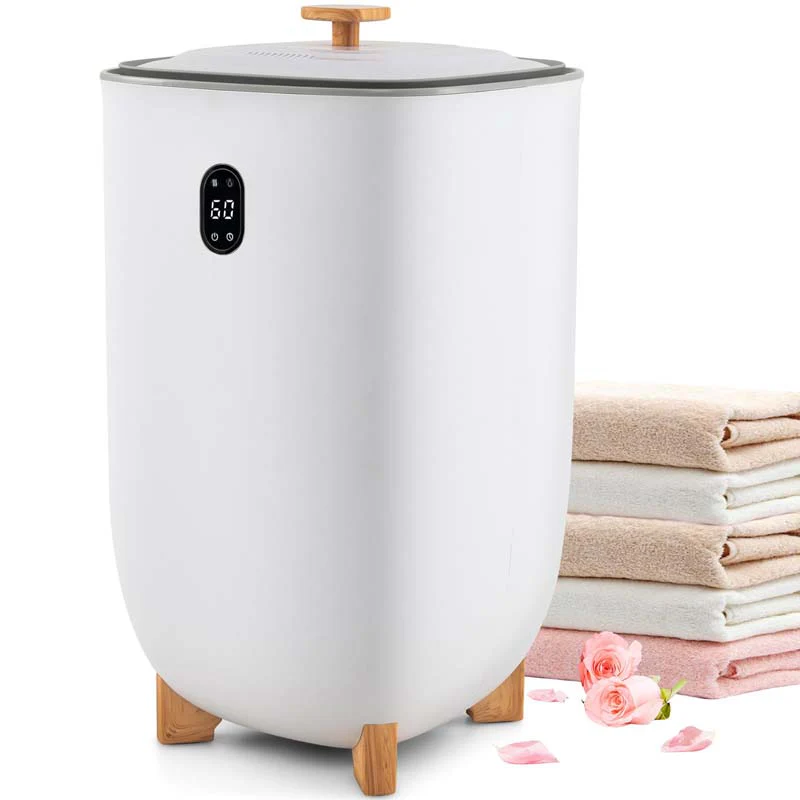 35L Large Towel Warmer Bucket Bathroom Spa Damp Towel Heater & Dryer Combo for Oversized Towels Bathrobes Blankets