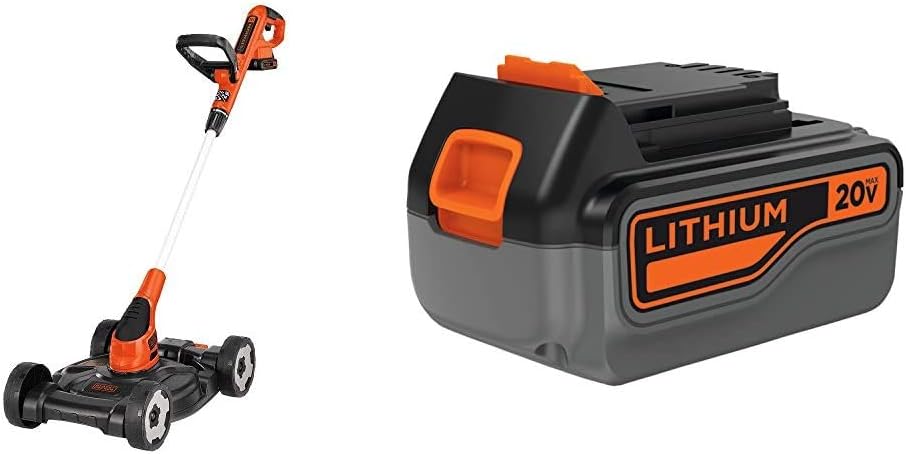 Combination String Trimmer, Lawn Mower, and Edger, Cordless 3-in-1