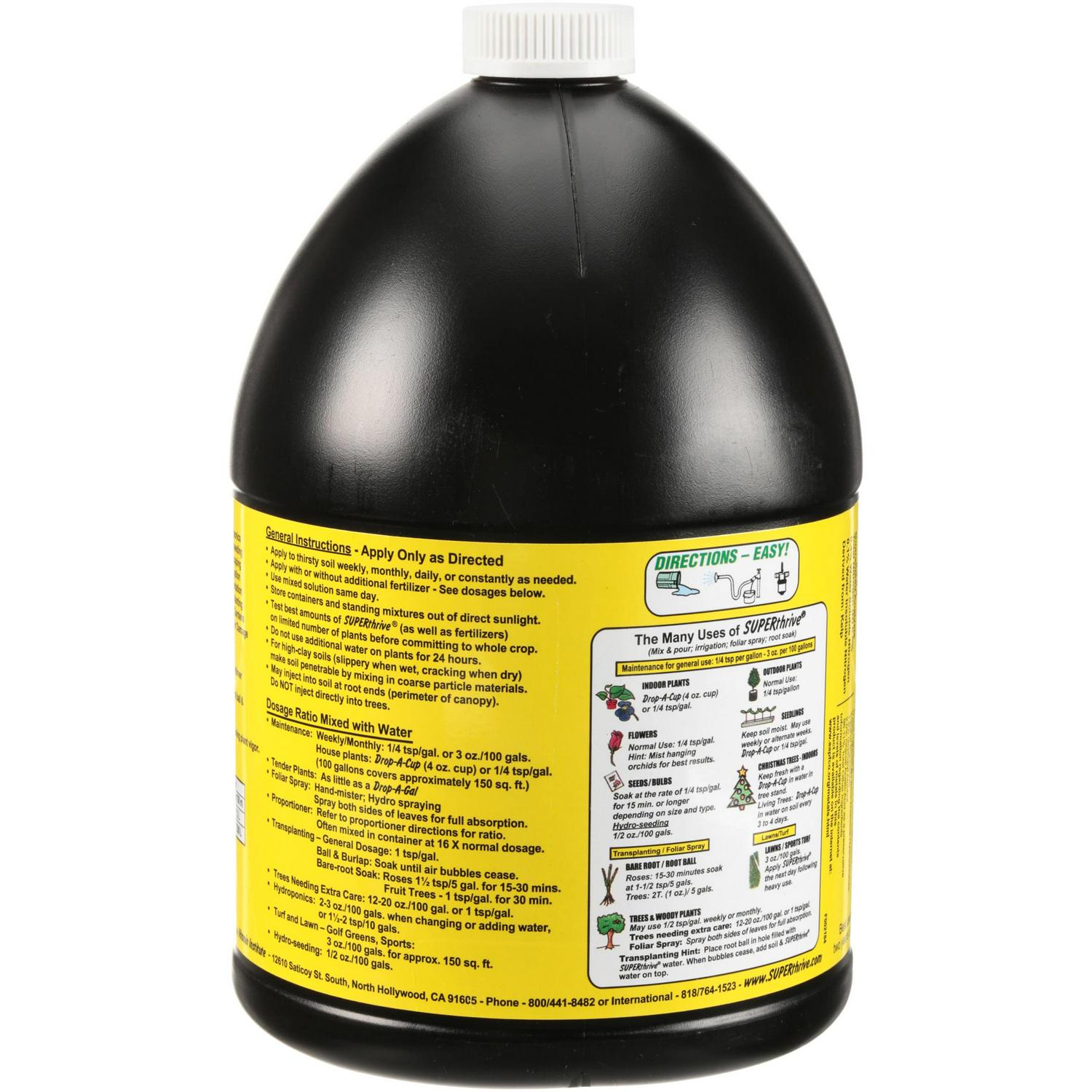 Superthrive Plant Vitamin Solution, 1 Gal �C Boosts Growth & Reduces Shock, Ideal for All Gardens