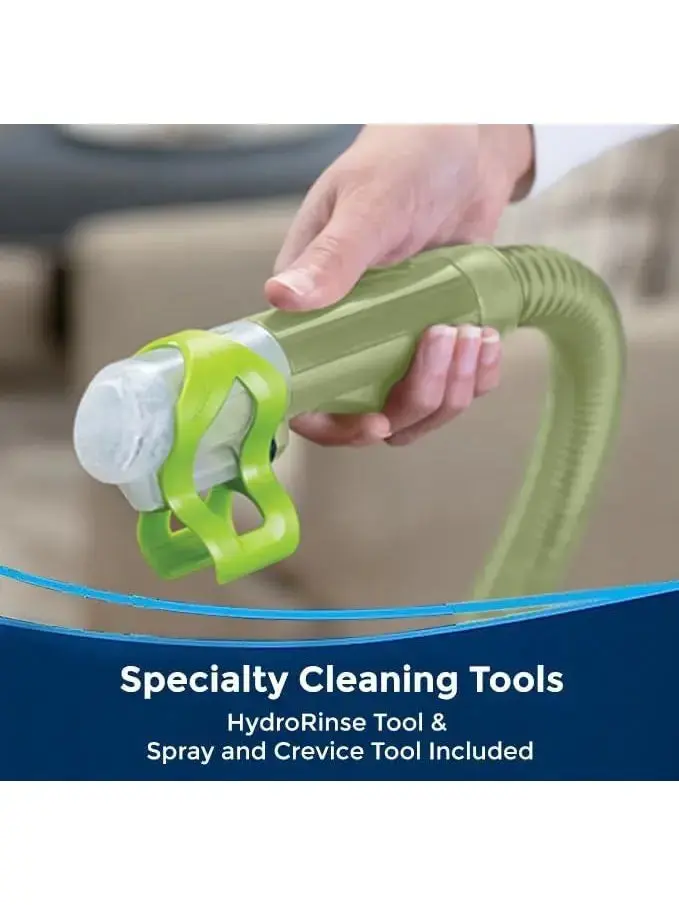 Bissell Little Green Portable Carpet & Upholstery Cleaner with Specialty Tools, 48 oz Tank, Green, 1400B