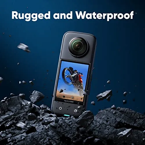 Insta360 X3 Motorcycle Kit- Waterproof 360 Action Camera with 1/2