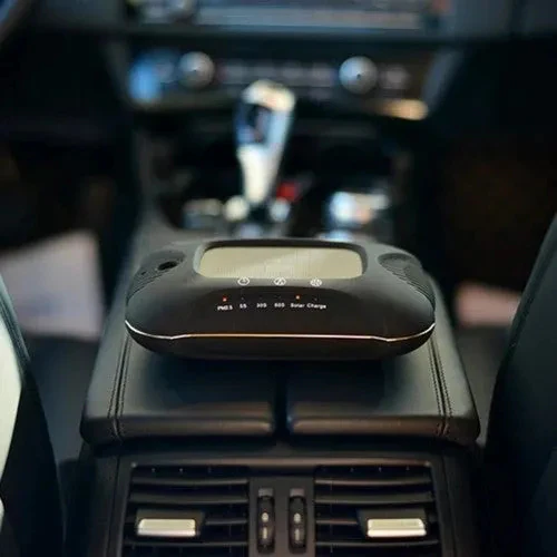 Air Purifier Aroma Diffuser Auto Mist Maker PM 2.5 Eliminator Car Air Purifier with Fresh Air Humidifier USB Air Purifier for Car with HEPA,White