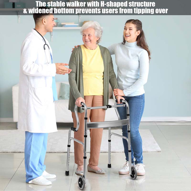 3-in-1 Folding Walker with 5