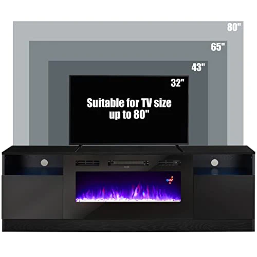 Fireplace TV Stand with 36
