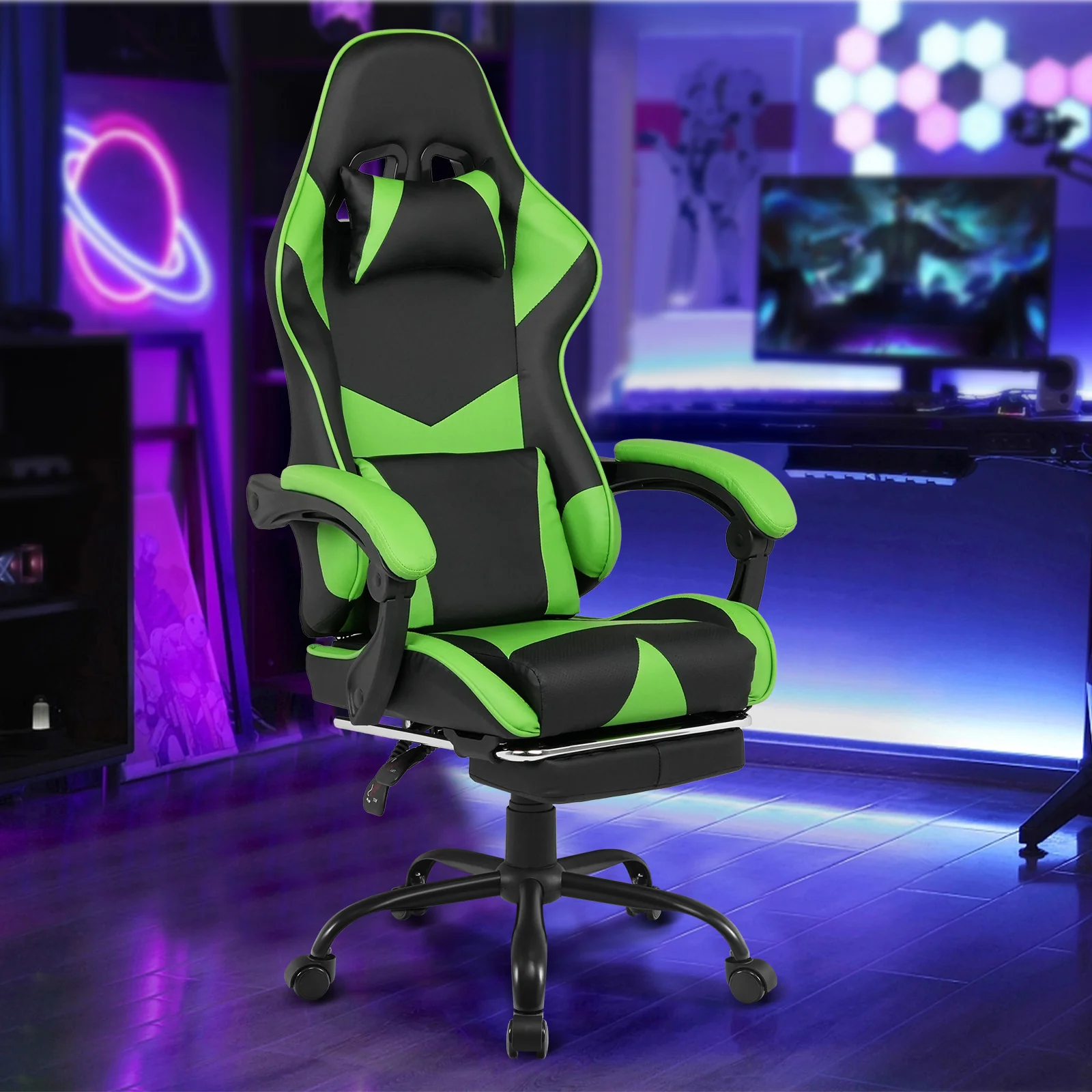 Computer Gaming Chair with Footrest 135�� Tilt