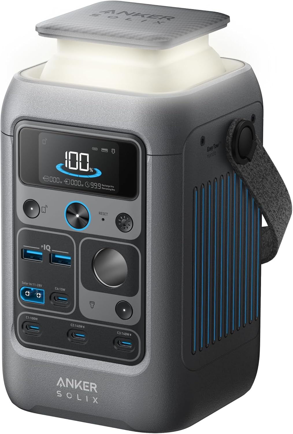 Power Bank Station SOLIX C300 DC (90,000mAh), 288Wh, Portable Power Station, 300W Solar Generator, LiFePO4 Battery, Generators for Home Use, for Outdoor Camping(No Wall Charger Included)