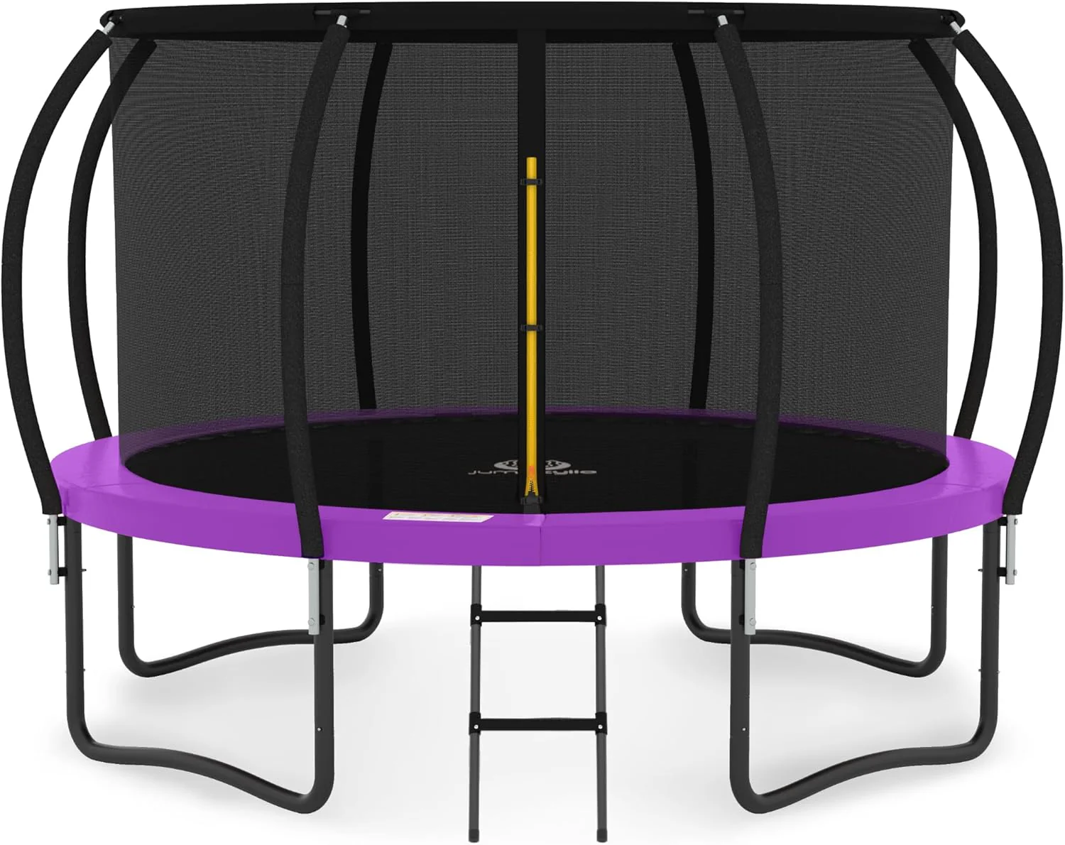 JUMPZYLLA Trampoline 8FT 10FT 12FT 14FT 15FT 16FT Trampoline with Enclosure - Recreational Trampolines with Ladder and AntiRust Coating, ASTM Approval Outdoor Trampoline for Kids